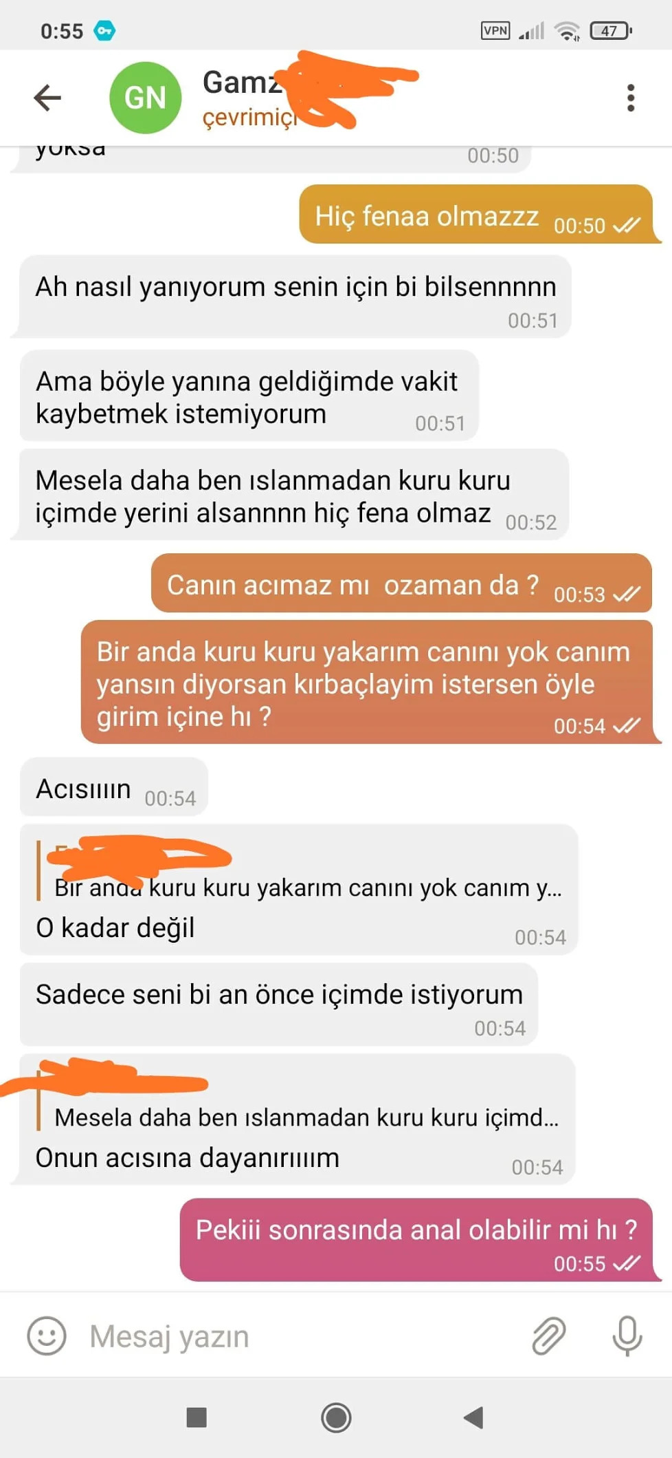 Gamze ifşa