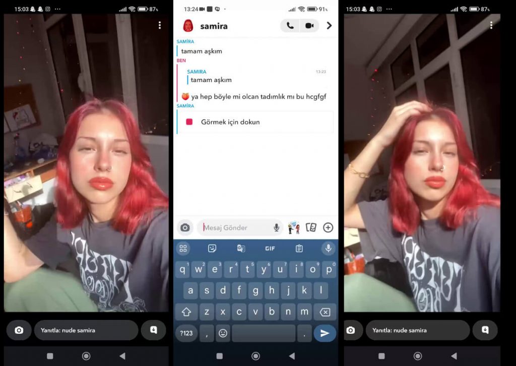 Snapchatten Düşen Üniversiteli Kızıl Hatun Bol Videolu Utanmaz